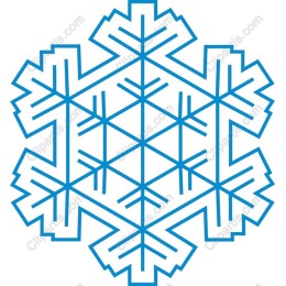 Elegant Blue Snowflake
