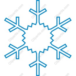Winter Wonderland Blue Snowflake