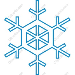 Elegant Blue Snowflake