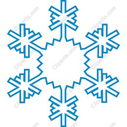 Elegant Blue Snowflake