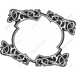 Elegant Knotwork Frame
