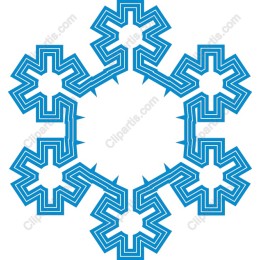 Blue Snowflake