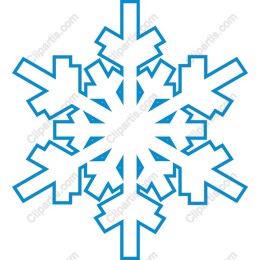 Winter Wonderland Blue Snowflake