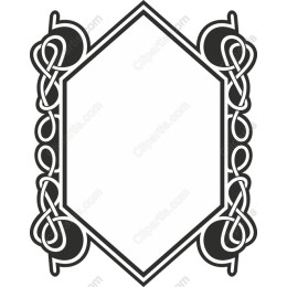Elegant Ornate Frame with Intricate Knot