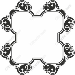 Ornamental Frame - Elegant Black and White