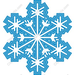 Geometric Winter Snowflake