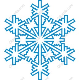 Elegant Blue Snowflake