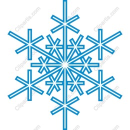 Elegant Blue Snowflake