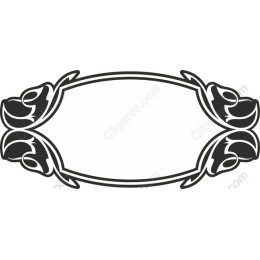 Elegant Rose Frame