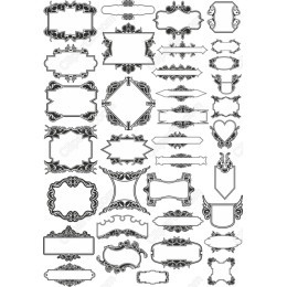 Elegant Vintage Decorative Frame Bundle