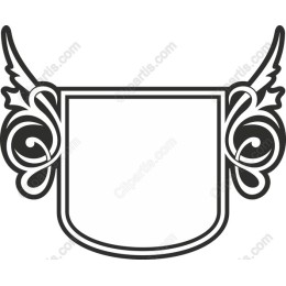 Winged Crest Decorative