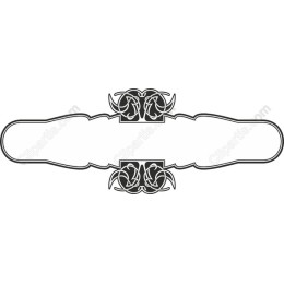 Elegant Decorative Border with Swirls and Knots