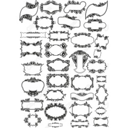 Vintage Ornate Frames Set