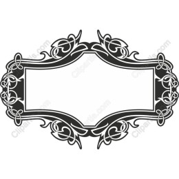 Elegant Floral Vintage Frame