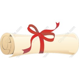 Elegant Scroll with Red Ribbon