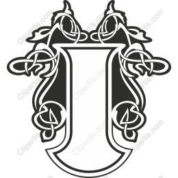 Artistic Letter J - Celtic Inspired