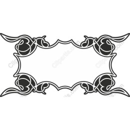 Elegant Vintage Floral Frame