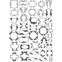 Ornate Frames & Cliparts Collection - Bundle