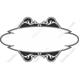 Elegant Black and White Ornate Frame