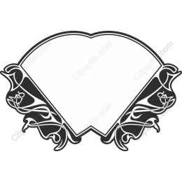 Heart-Shaped Rose Embellished Frame
