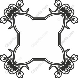 Ornate Frame - Black & White