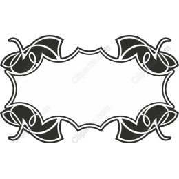 Elegant Leaf Border Frame