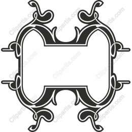 Elegant Decorative Frame with Swirling Motifs