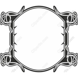 Elegant Black and White Decorative Frame