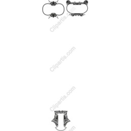 Elegant Vintage Clipart Set: Ornate Frames Collection