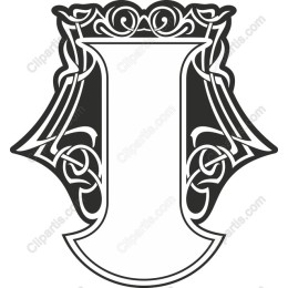 Ornate Initial Shield