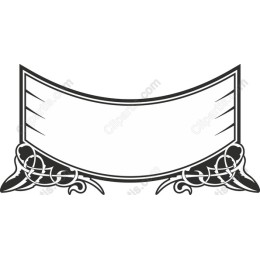 Elegant Black and White Decorative Frame