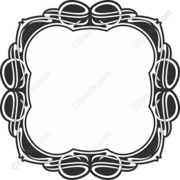 Elegant Black and White Decorative Frame