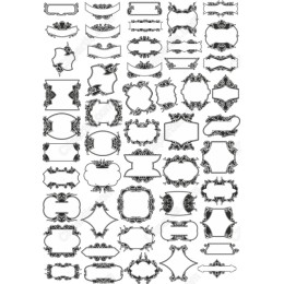 Elegant Vintage Frame Clipart Set