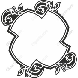Elegant Floral Frame Clipart