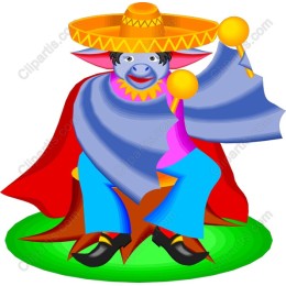 Cheerful Sombrero Character