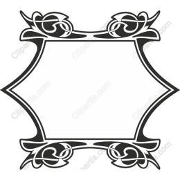 Elegant Decorative Frame with Roses