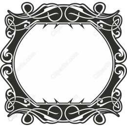 Ornate Victorian Floral Frame