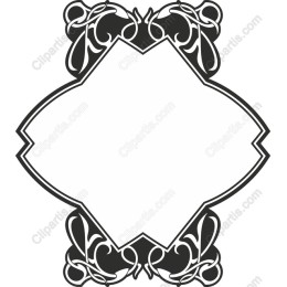 Elegant Ornate Black Frame