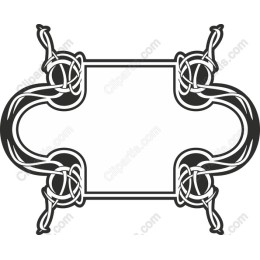 Elegant Ornamental Knot Frame