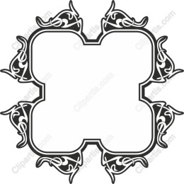 Elegant Decorative Floral Frame