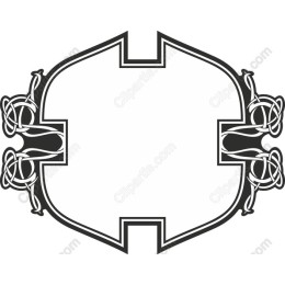 Elegant Decorative Border with Intricate Knot