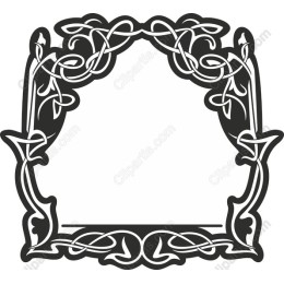 Intricate Botanical Frame