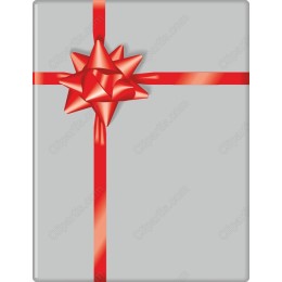 Elegant Gift Box with Red Ribbon