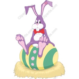Easter Bunny on Egg