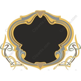 Elegant Ornate Label Frame