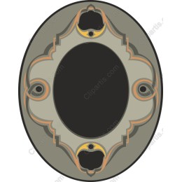 Vintage-Inspired Oval Frame