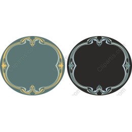 Elegant Vintage Oval Frames Set