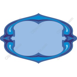Elegant Blue Decorative Frame