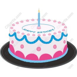 Vibrant Happy Birthday Cake