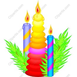 Vibrant Candle